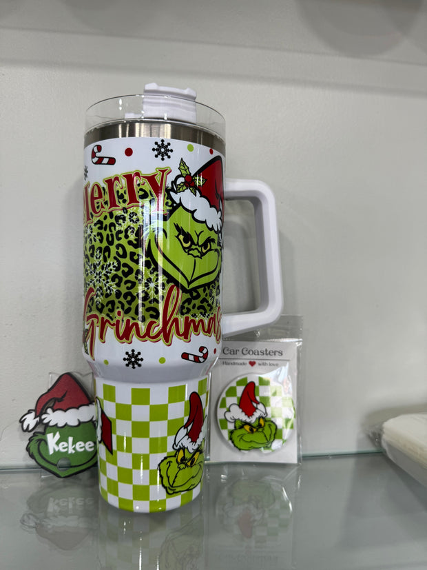 40 oz Christmas themed Tumbler